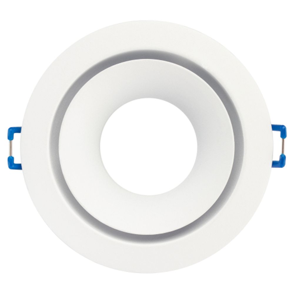 Светильник встраиваемый алюминиевый ЭРА KL100 WH под лампу MR16 GU5.3 белый | Алюминиевые встраиваемые светильники