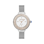 Часы Boccadamo Dome Silver White DM004 BW/S с минеральным стеклом, кристаллами Swarovski