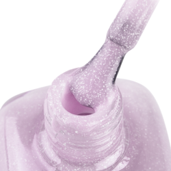 IQ BEAUTY Лак для ногтей профессиональный укрепляющий с биокерамикой #089, 12.5 мл Лиловый с белой крошкой, полупрозрачный