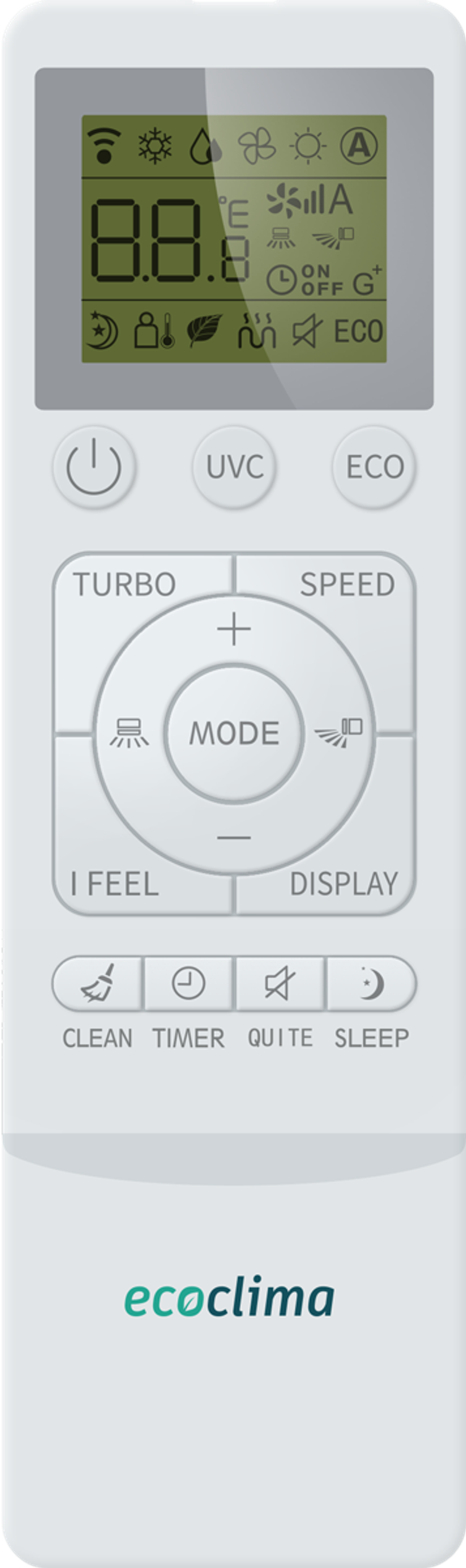 Сплит-система ECOCLIMA, WIND LINE (on/off), ECW-12QC / EC-12QC