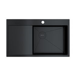 Мойка Akisame 86-GB-R Side нерж.сталь/графит