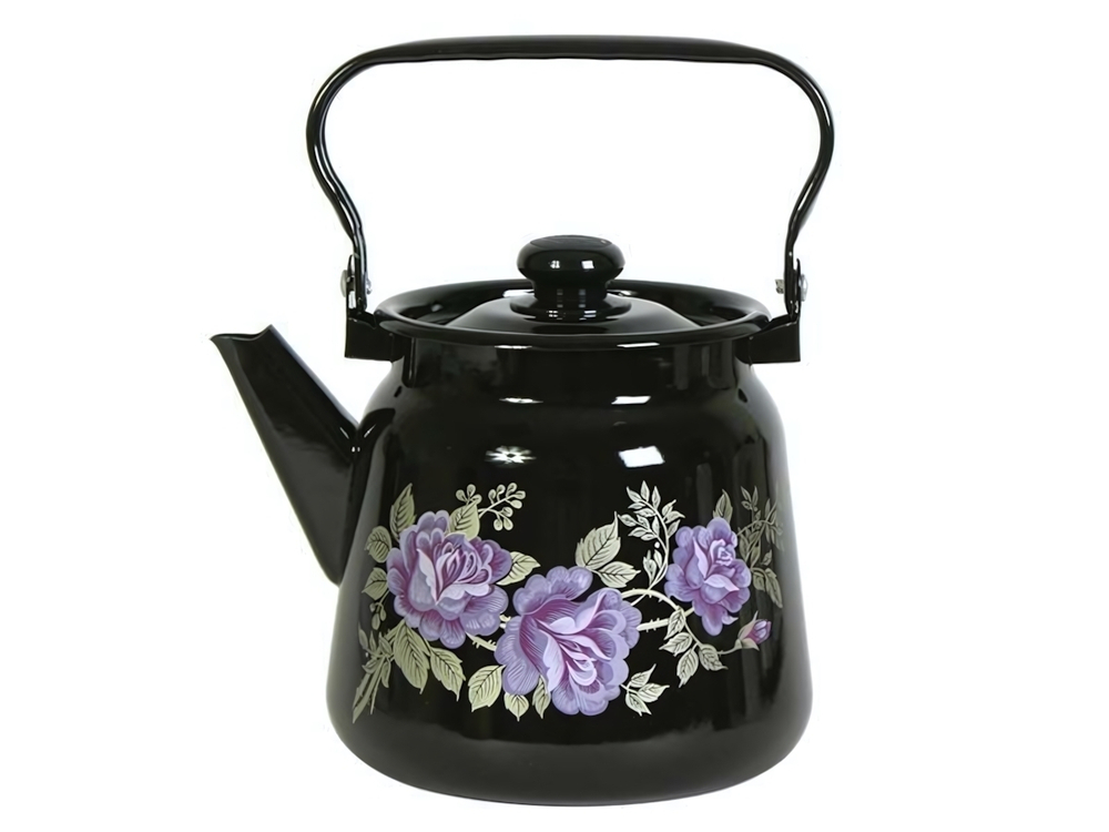 Чайник 3,5л с рисунком черный