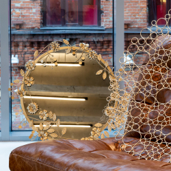 Настенное зеркало Гарленд Голд Объект мечты