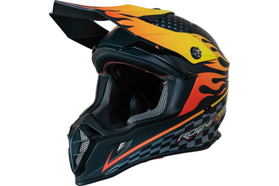 Мотошлем Roqvi модель FLAME (Мотошлем ROQVI FLAME оранж/черный матовый)