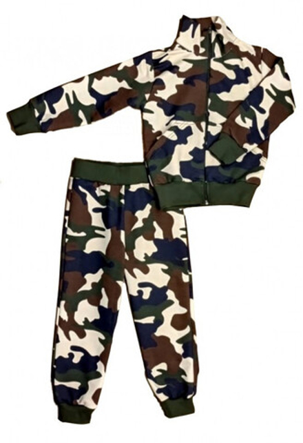 Спортивный костюм 0209/54 зелено-коричневый камуфляж