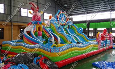 Коммерческий надувной батут "Парк развлечений" 15*10*8 м