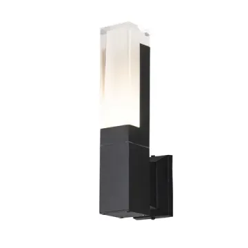 Настенный уличный светильник 7W 3000K 2861-1W черный Pillar Favourite