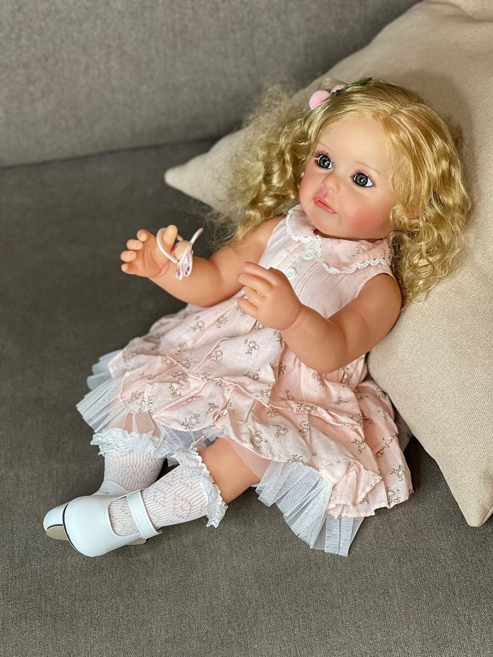 Кукла Реборн виниловая 55см в пакете (FA-556)