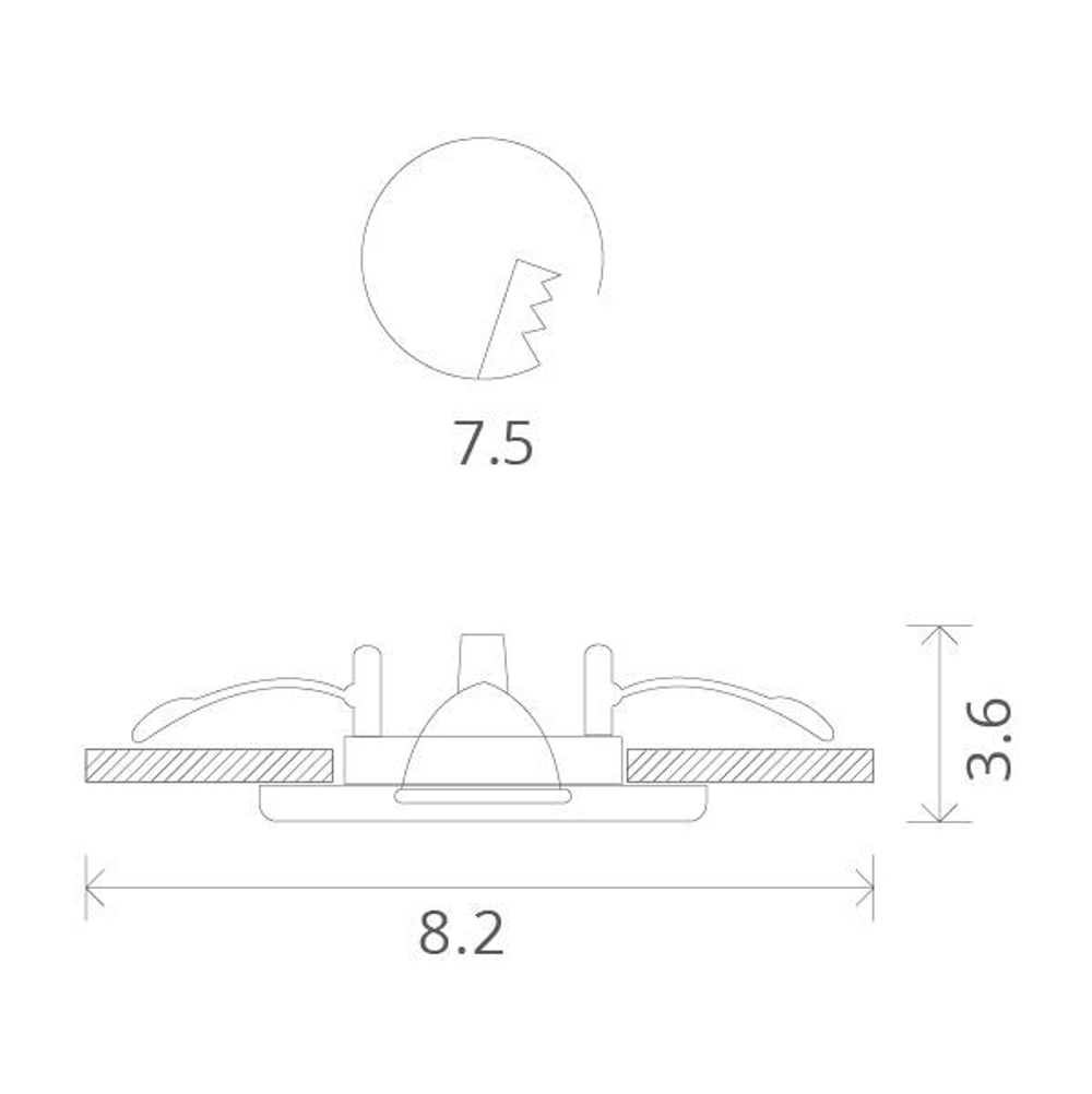Встраиваемый светильник Arte Lamp A5440PL-1SS