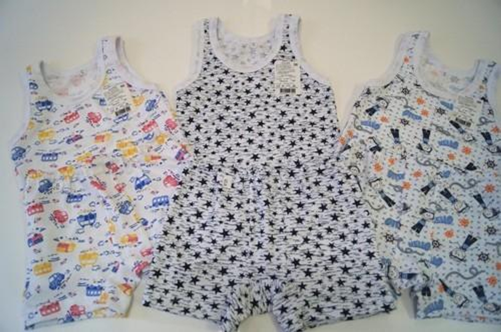 Комплект (майка+боксеры) М 700 р.32 в ассортименте (Алина), 1 шт.