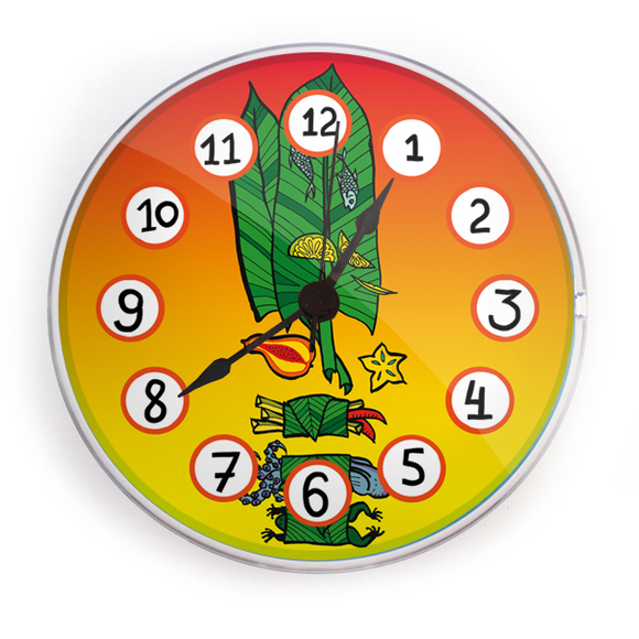 Часы на магните "Экзотический обед"