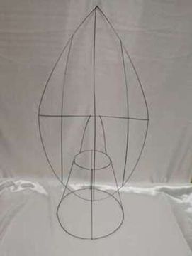 Ритуальный каркас-капля 3/5В на тумбе (1100*600).