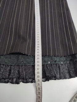 Юбка в полоску с кружевом 44 размер