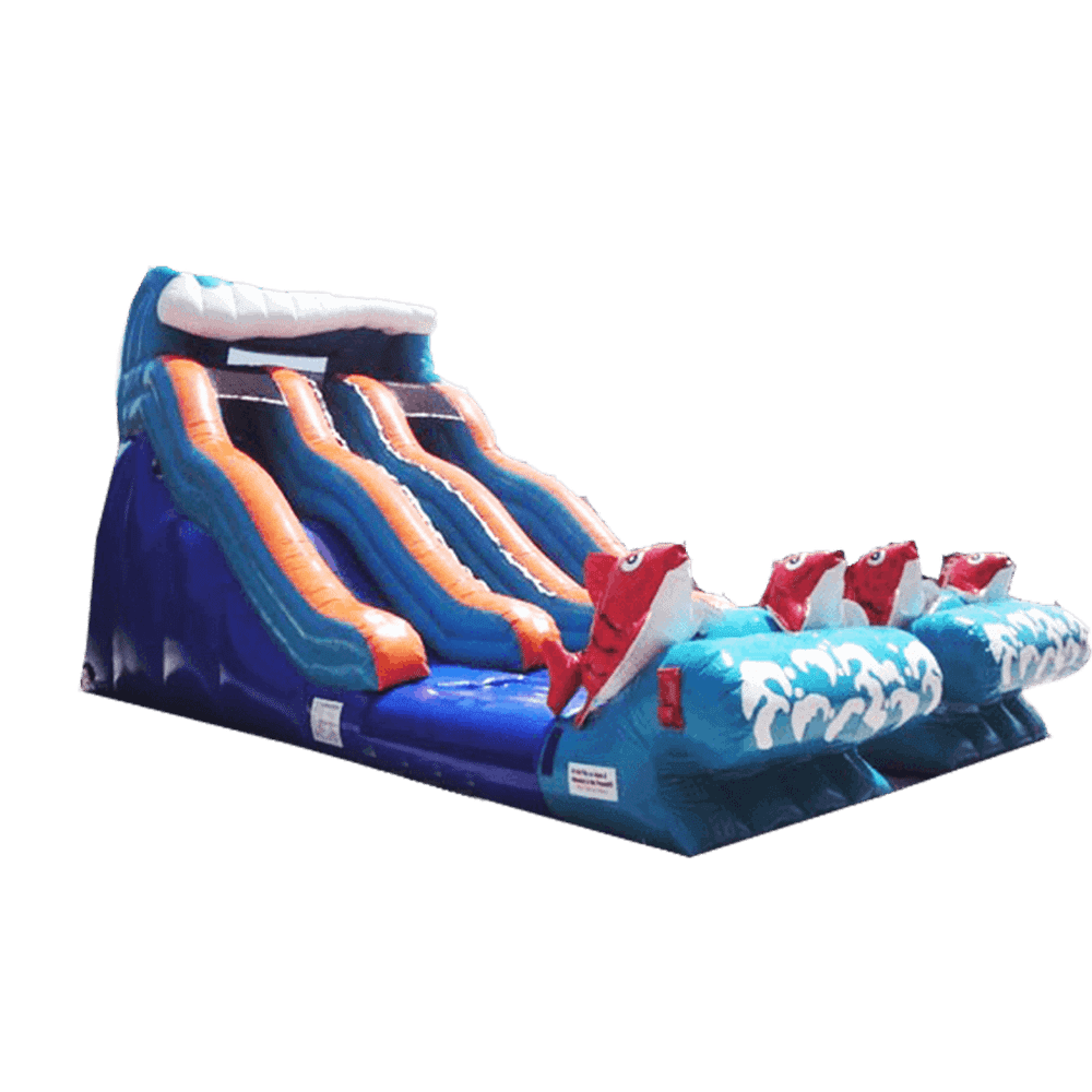 Надувная водная горка «Горка рыбки», 11*5,5*6 м