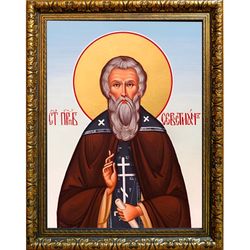 Севастиан Сохотский, Пошехонский преподобный. Икона на холсте.