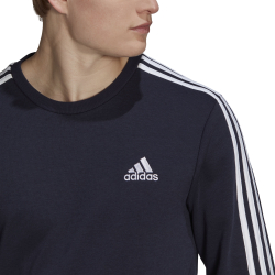 Мужская кофта теннисная adidas 3-Stripes French Terry Sweatshirt Men - Dark Blue, White