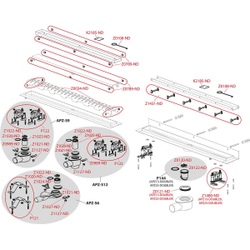 Водоотводящий желоб, арт. APZ13-950