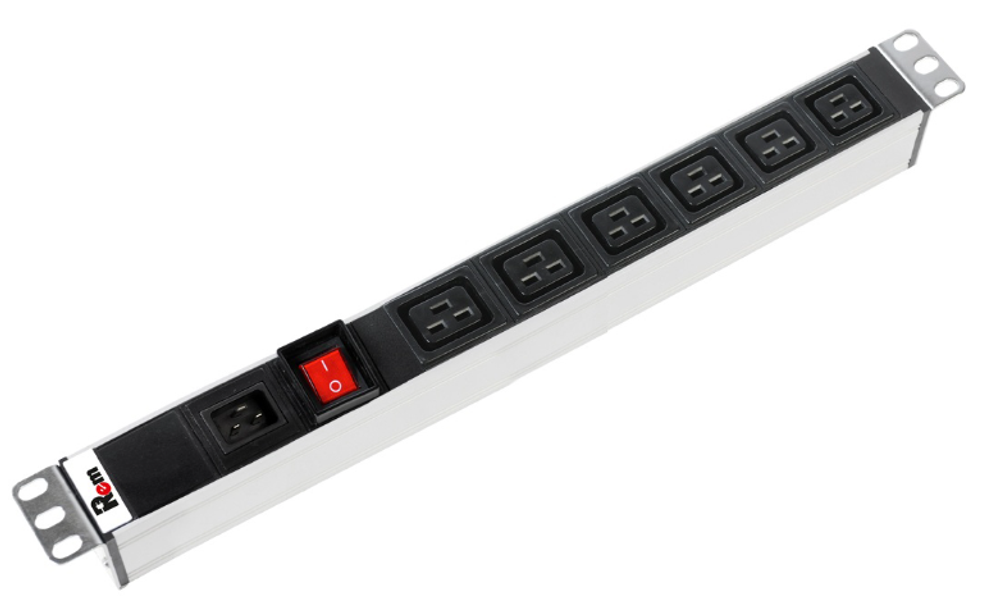 Блок розеток 19", 6 розеток ЦМО R-16-6C19-V-440-Z