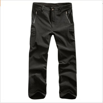 Брюки Shark Skin Soft Shell Black с флисом