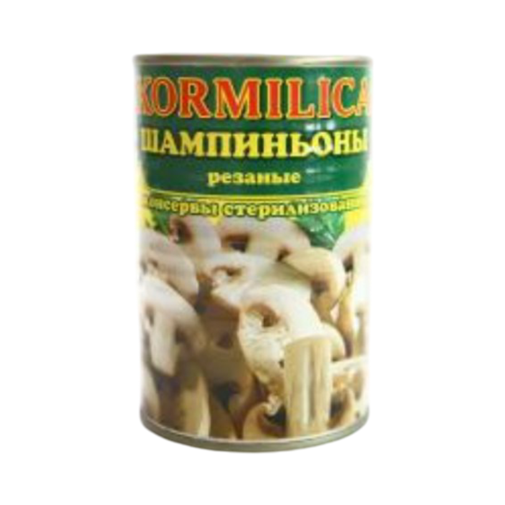 Шампиньоны "Кормилица" резаные 425мл