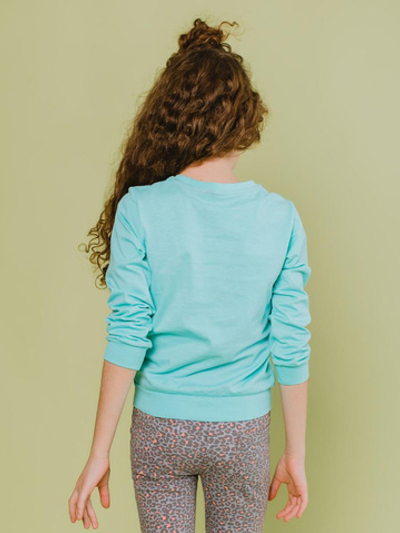 Свитшот (пуловер) для девочки 00720_BAT мятный р.116