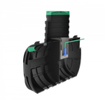 Септик переливной Мультпласт Термит Профи+ 2.5 PR 2500 л. горизонтальный / 1000 л. в сутки / 5 чел. / принудительный сброс (2220x1220x2140см;116кг;черный) - арт.555456