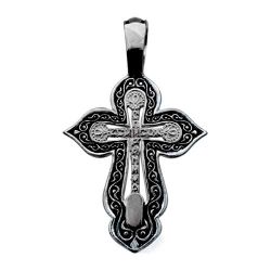 Крестик с лепестками.Задняя сторона.