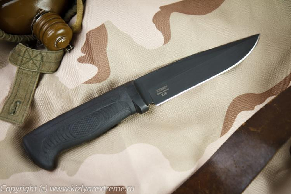 Тактический нож Байкал-2 Черный Эластрон z90