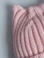 Шапка для девочки осенняя c ушками и снуд