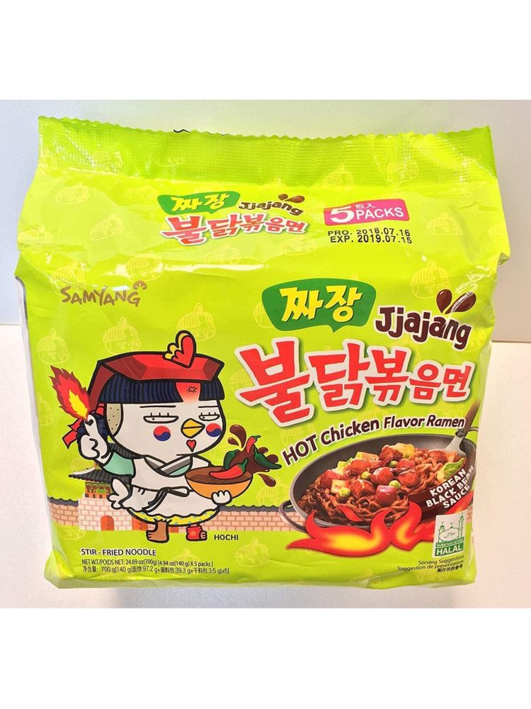 Лапша Samyang Jjajang Острая курица 140 г 5 шт