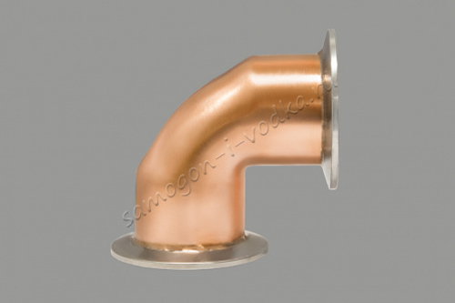 Полуотвод "Самогон и водка" медный на 90 градусов