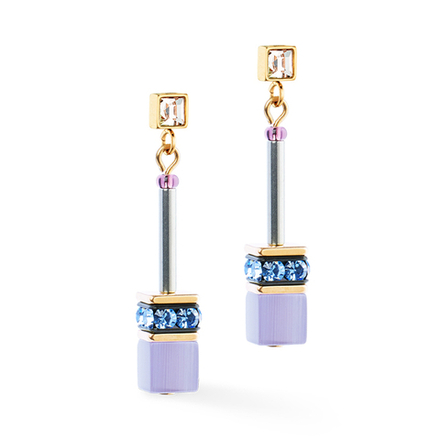 Серьги Coeur de Lion Purple-Blue 3030/21-0807