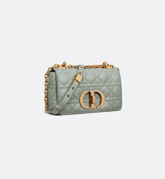 Сумка Dior Caro, модель маленького формата серый