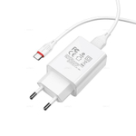 Зарядное устройство на Type-C Borofone BA21A QC3.0 (white)