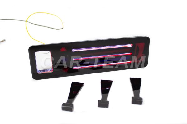 Ручки управления отопителем с рычагами на ВАЗ 2107 с красной LED подсветкой