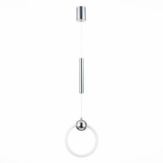 SL1578.103.01 Подвес ST-Luce Хром/Белый,Хром LED 1*15W 3000K GIERA