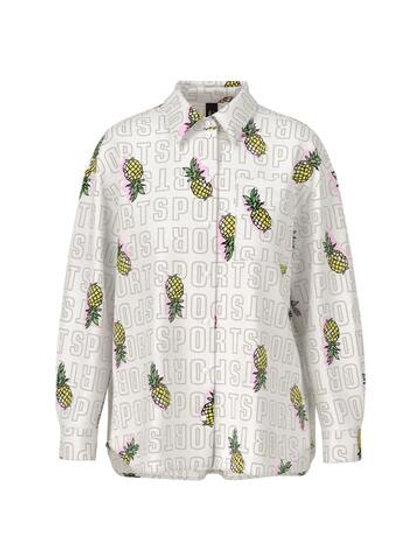 Marc Cain Рубашка из рами с принтом