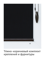 Штора рулонная полупрозрачная Лина Черная Темная комплектация