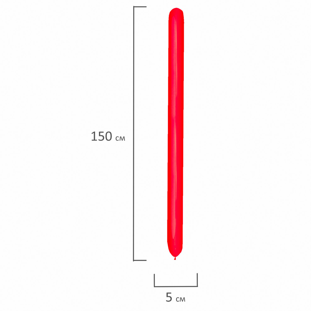 Шары воздушные для моделирования ЗОЛОТАЯ СКАЗКА, 2х60" (5х150 см), КОМПЛЕКТ 10 штук с насосом, ассорти, 105009