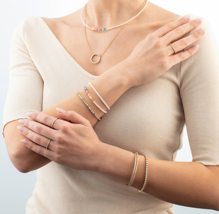 Браслет Coeur de Lion Multicolour Pastel Gold 0600/30-1590