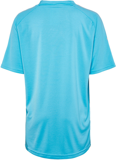 Футболка для мальчика теннисная Adidas Barricade Tee - samba blue/glow orange