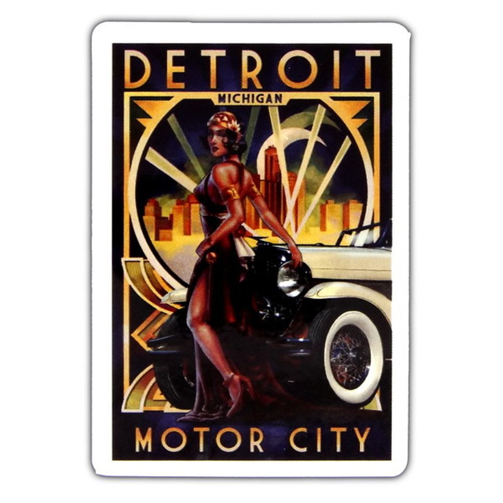 Наклейка Detroit Motor City