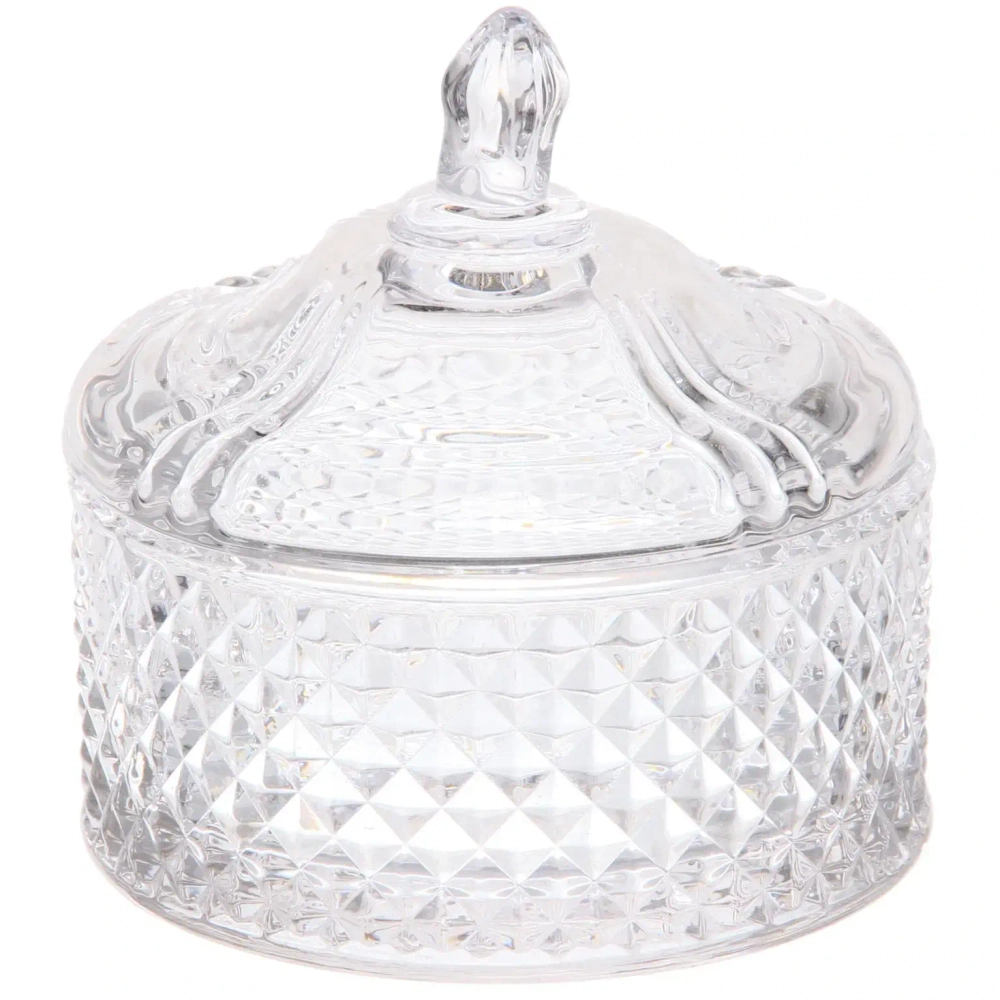 Сахарница стеклянная 250мл «Сладкая мечта» клетка