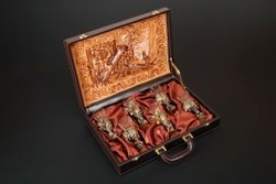 Набор лафитников «Охотничьи Трофеи" 6 шт. в подарочном футляре