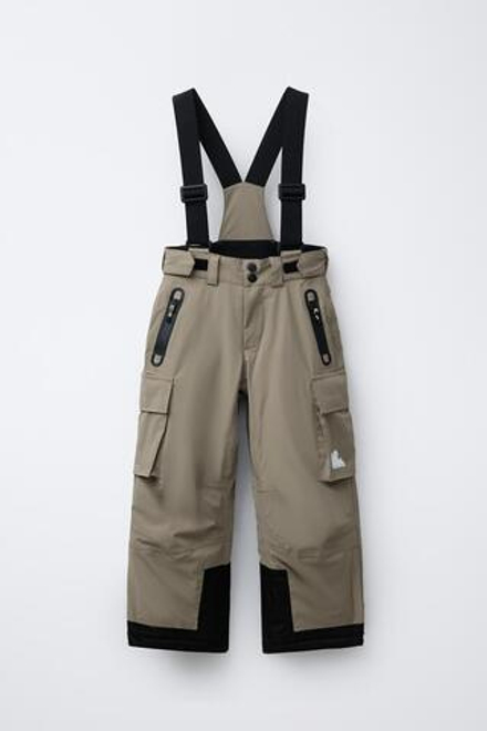 ZARA ВЕТРОЗАЩИТНЫЕ И ВОДООТТАЛКИВАЮЩИЕ ЛЫЖНЫЕ БРЮКИ RECCO®, ПЕСОЧНЫЙ