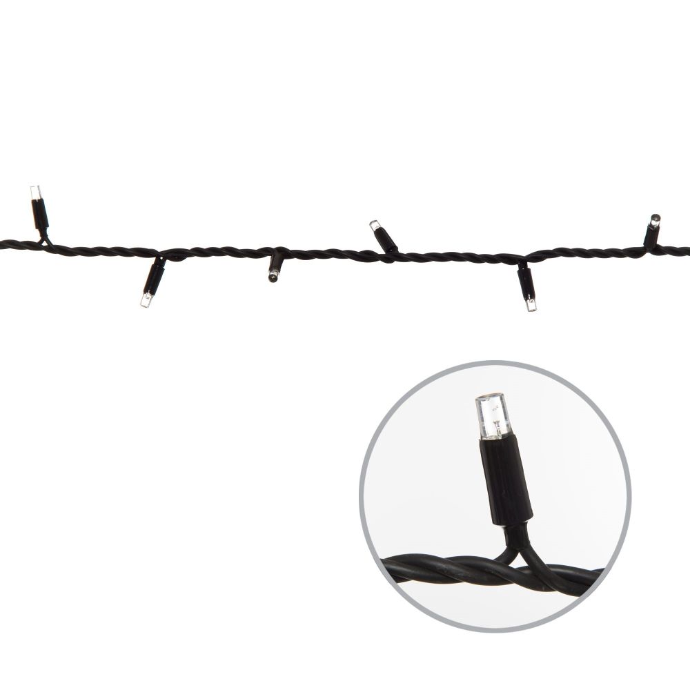 ULD-S1000-120-DBA BLUE IP67 Гирлянда светодиодная с контроллером. 10м. 120 светодиодов. Синий свет. Провод черный. ТМ Uniel