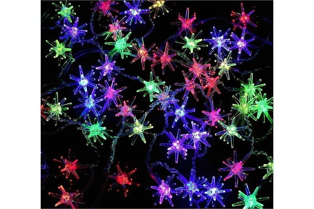 Электрогирлянда LED 13веток Звезда., 1м. С-2281