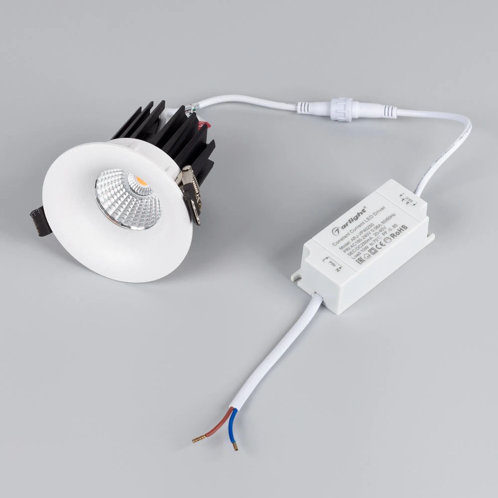 Светильник MS-FOGGY-BUILT-R86-10W Warm3000 (WH, 60 deg, 230V) (Arlight, IP54 Металл, 5 лет) 044623