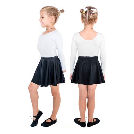 Юбочка гимнастическая Indigo SM-079-36-38, р.36-38, бифлекс, черный