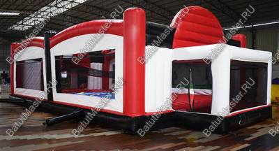 Надувная спортивная площадка "Три в одном", 16*8*2,2 м